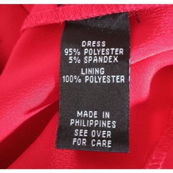 BCX RED STRAPLESS SATIN DRESS SZ.1 EUC - Picture 7 of 8